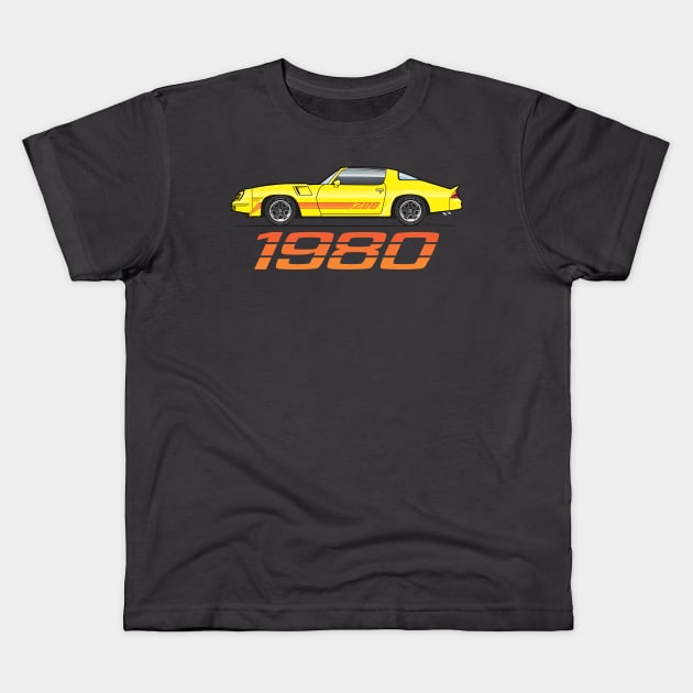 Yellow 80 Kids T-Shirt by JRCustoms44